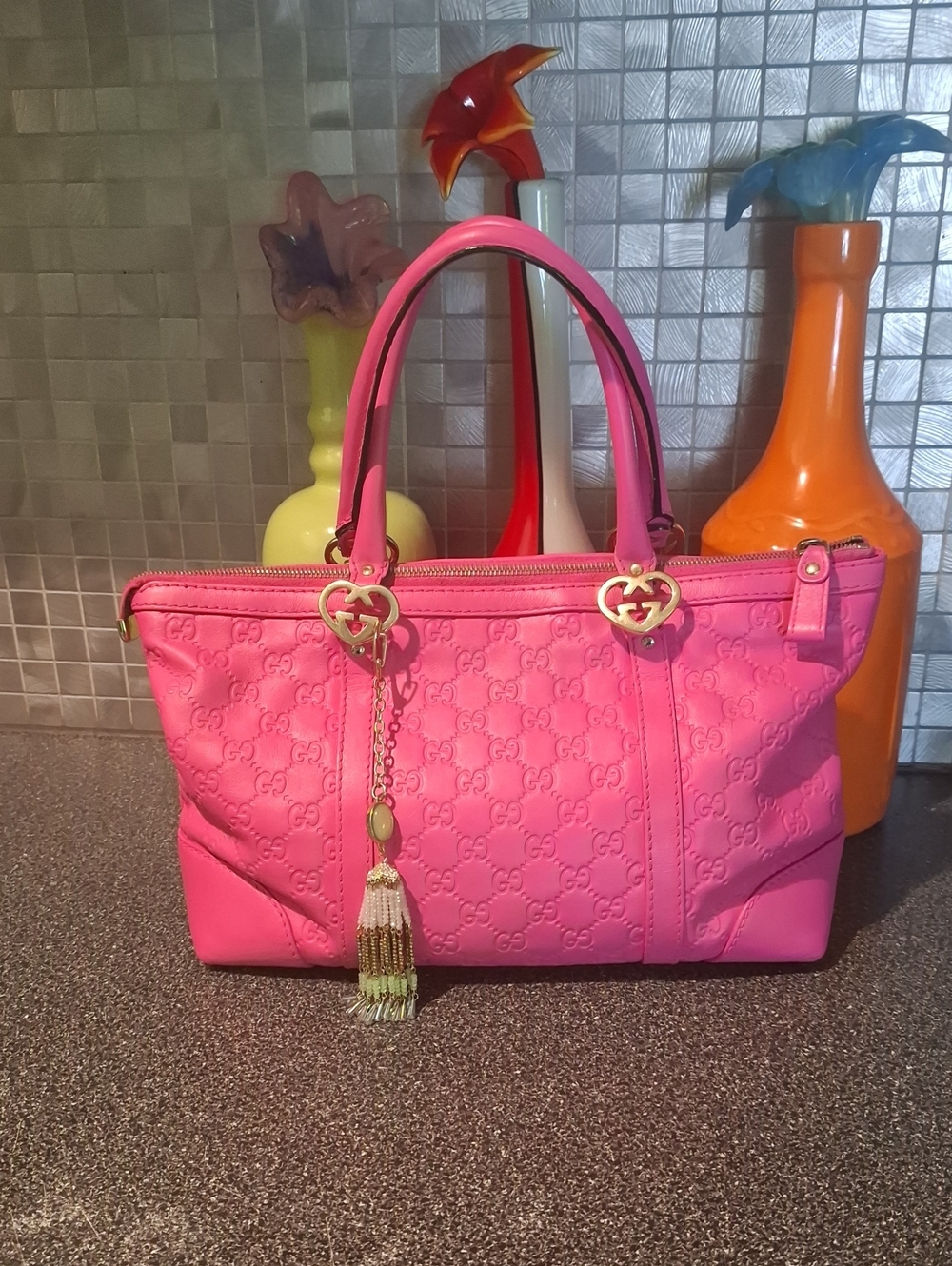 Gucci Monogram Guccisma Bag Tote Only